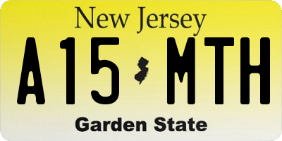 NJ license plate A15MTH