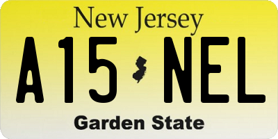 NJ license plate A15NEL