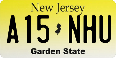 NJ license plate A15NHU