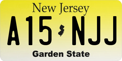 NJ license plate A15NJJ