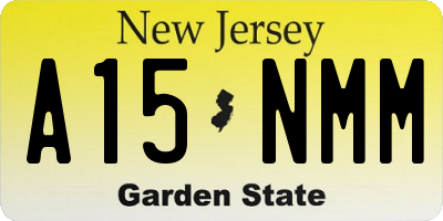 NJ license plate A15NMM