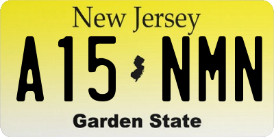 NJ license plate A15NMN