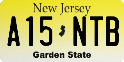 NJ license plate A15NTB
