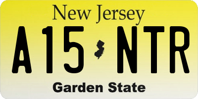 NJ license plate A15NTR