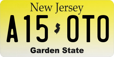 NJ license plate A15OTO