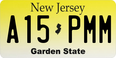 NJ license plate A15PMM