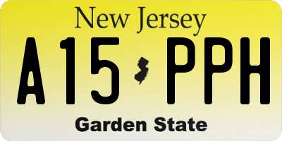 NJ license plate A15PPH