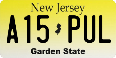 NJ license plate A15PUL
