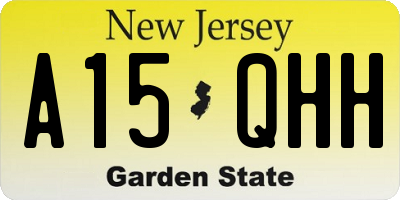 NJ license plate A15QHH