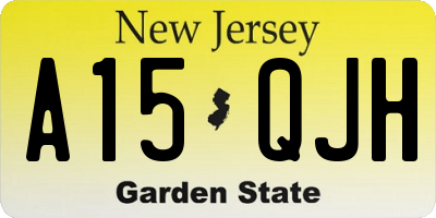 NJ license plate A15QJH
