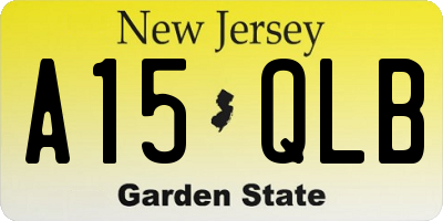 NJ license plate A15QLB