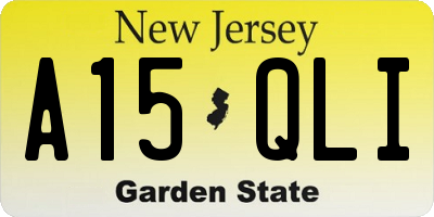 NJ license plate A15QLI