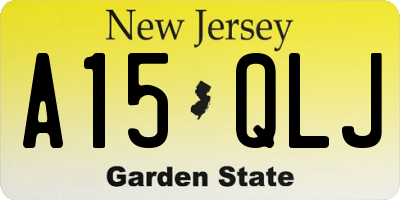 NJ license plate A15QLJ