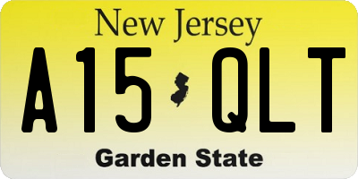 NJ license plate A15QLT