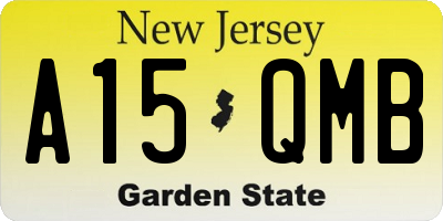 NJ license plate A15QMB