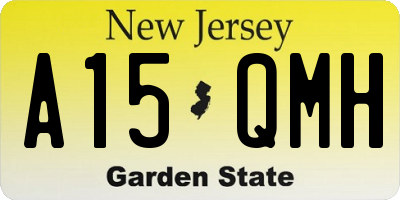 NJ license plate A15QMH