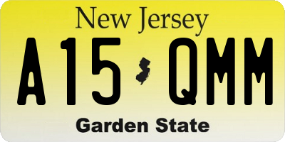 NJ license plate A15QMM