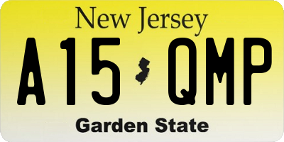 NJ license plate A15QMP