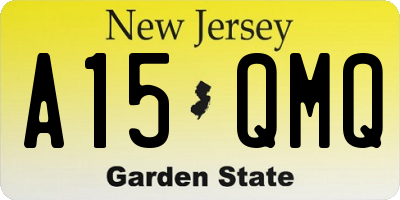 NJ license plate A15QMQ