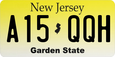 NJ license plate A15QQH