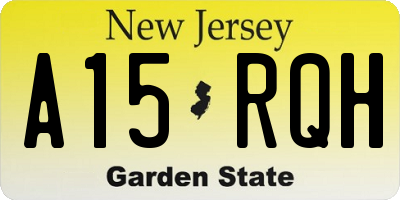 NJ license plate A15RQH