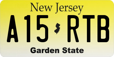 NJ license plate A15RTB