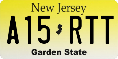 NJ license plate A15RTT