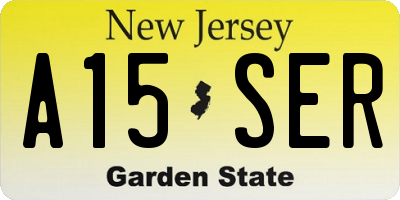 NJ license plate A15SER