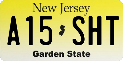 NJ license plate A15SHT
