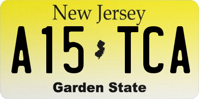 NJ license plate A15TCA