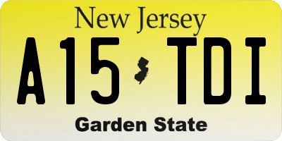 NJ license plate A15TDI