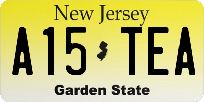 NJ license plate A15TEA