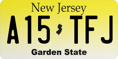 NJ license plate A15TFJ
