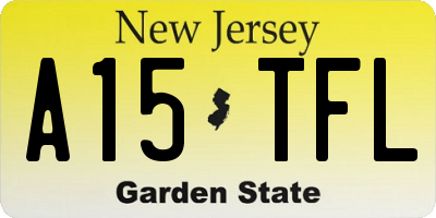 NJ license plate A15TFL