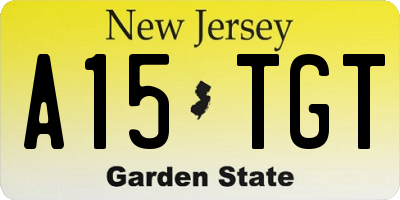 NJ license plate A15TGT