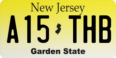 NJ license plate A15THB