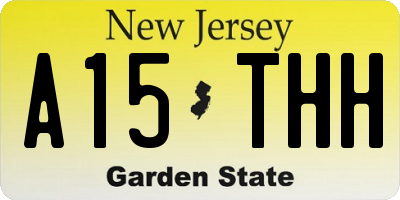 NJ license plate A15THH