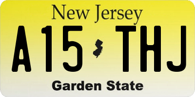 NJ license plate A15THJ