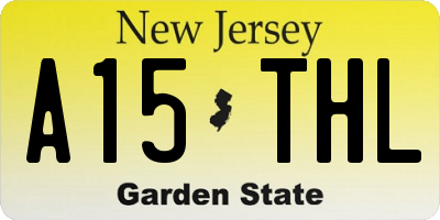 NJ license plate A15THL