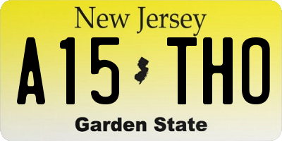 NJ license plate A15THO