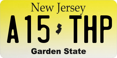 NJ license plate A15THP