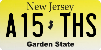 NJ license plate A15THS