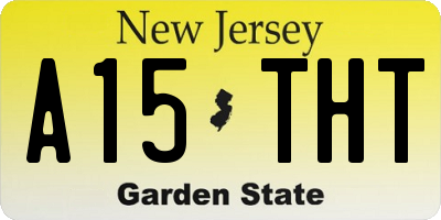 NJ license plate A15THT