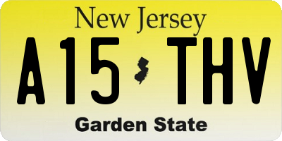 NJ license plate A15THV