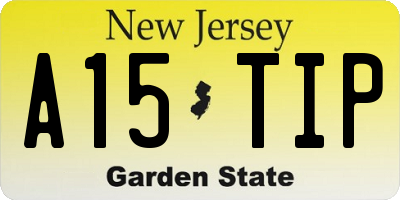 NJ license plate A15TIP