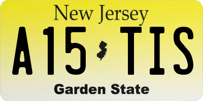NJ license plate A15TIS
