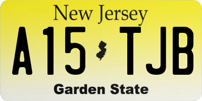 NJ license plate A15TJB