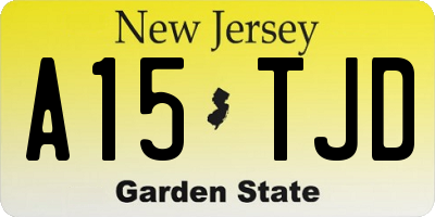 NJ license plate A15TJD