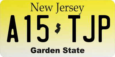 NJ license plate A15TJP