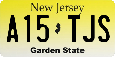 NJ license plate A15TJS